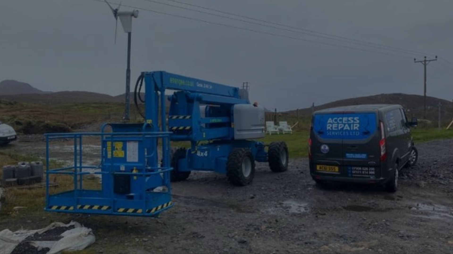 Access Repair Services Ltd's equipment displayed in Glasgow, Scotland
