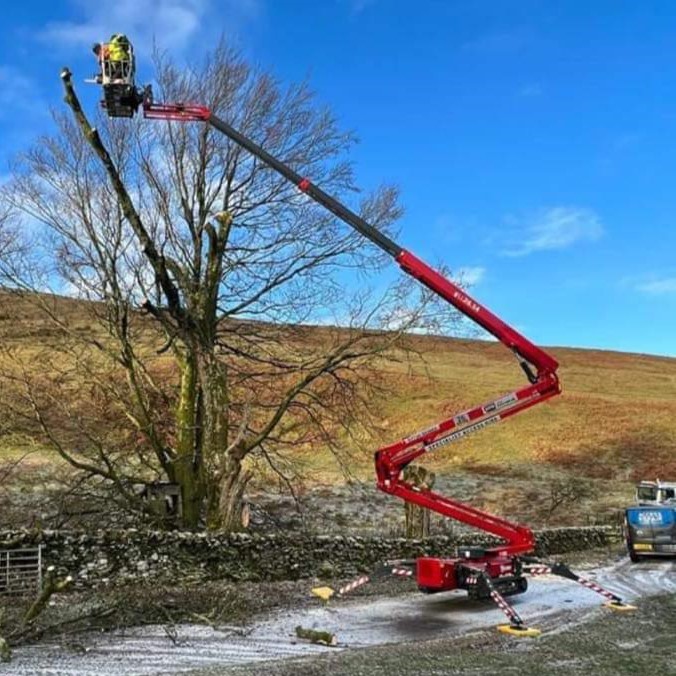 Access Repair's spider lift hire services in Glasgow, Scotland